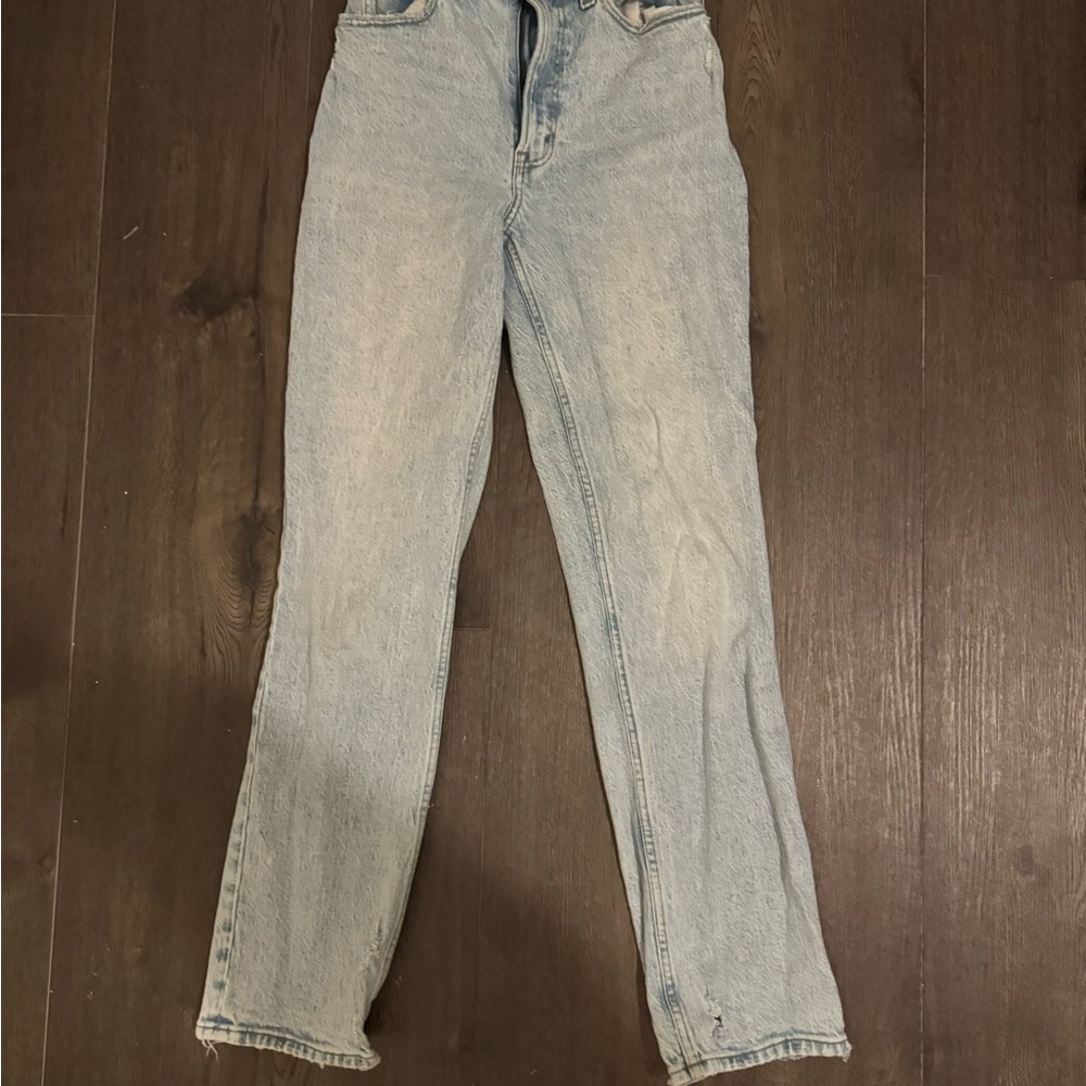 Abercrombie & Fitch Blue Straight Leg Jeans